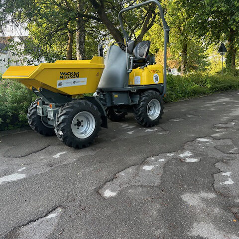 Baumaschinen und Mietgeräte – Raddumper Wacker 1501 - 1500kg